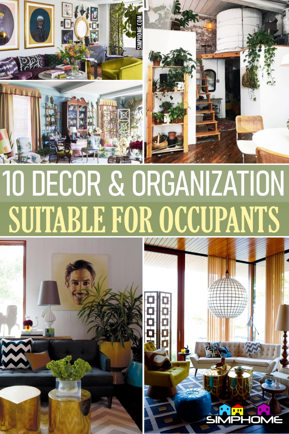 10 Renter Friendly Living Room Decor and Organization via Simphome.comFeatured