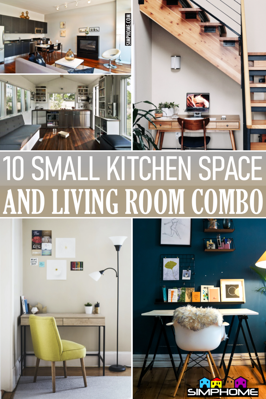 10 small kitchen living room combo via Simphome.comFeatured