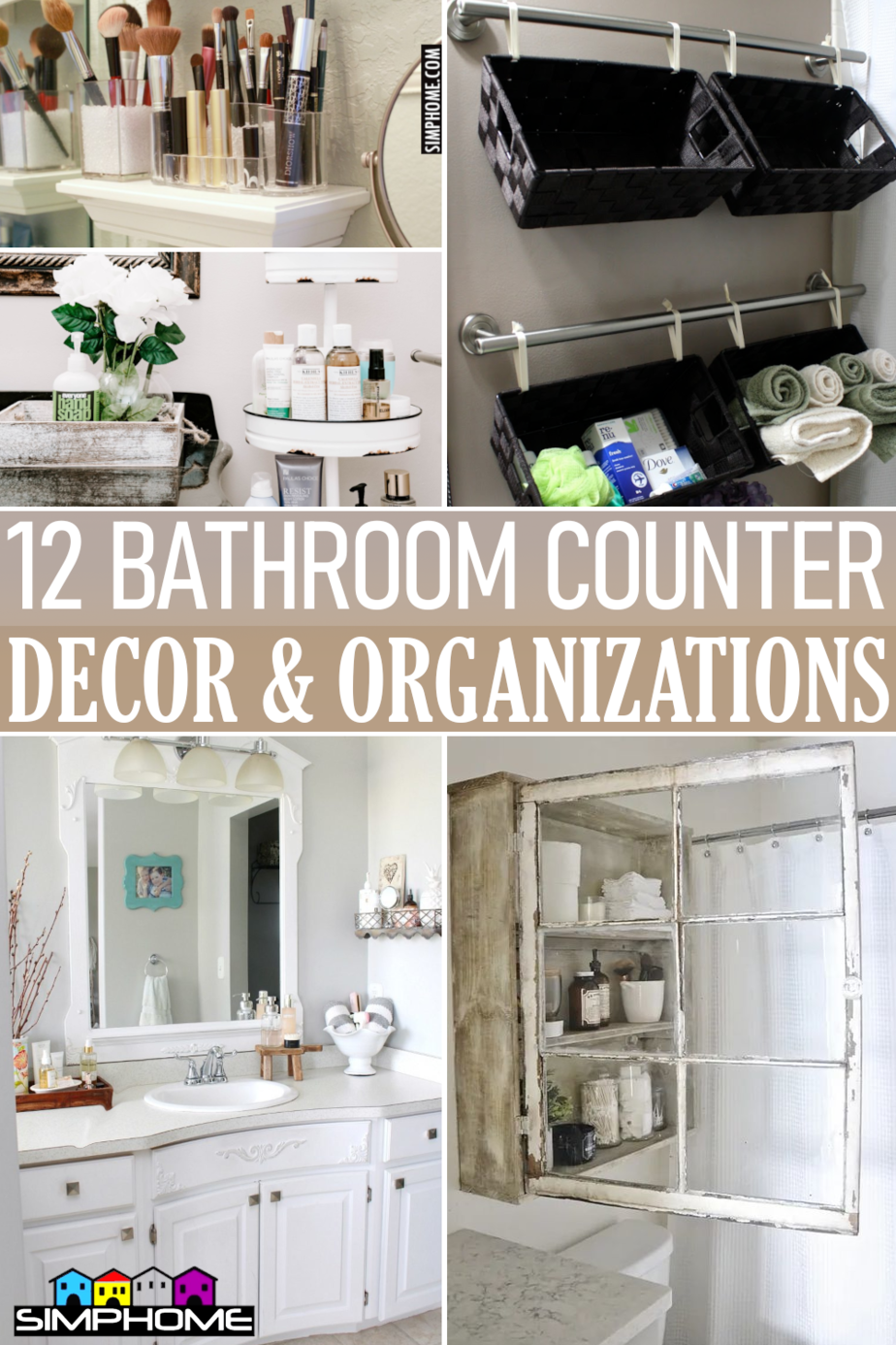 12 Bathroom Counter Decor and Organizations By Simphome.comFeatured