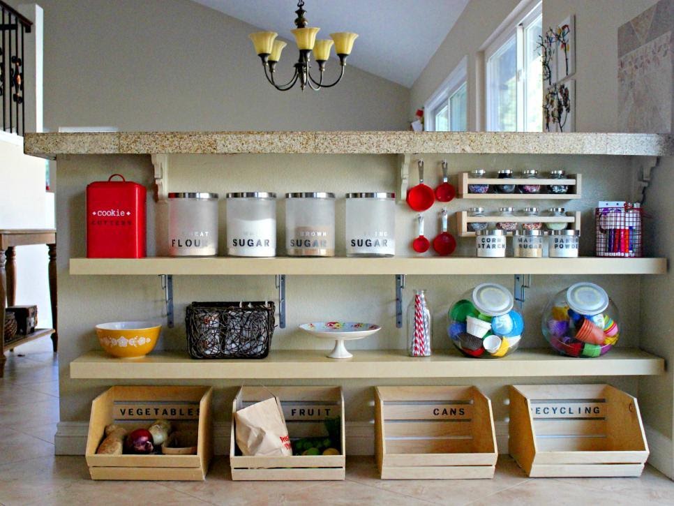 7. Add shelves to Your Kitchen Island by simphome.com
