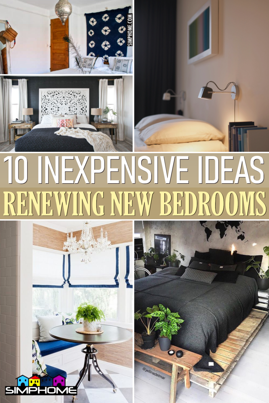 10 Inexpensive Ideas to renew bedroom by Simphome.comFeatured