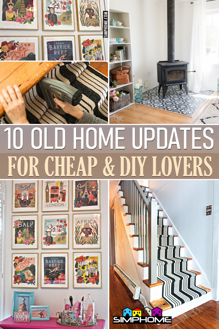 10 Ideas on how to update older homes on a budget via Simphome.comFeatured
