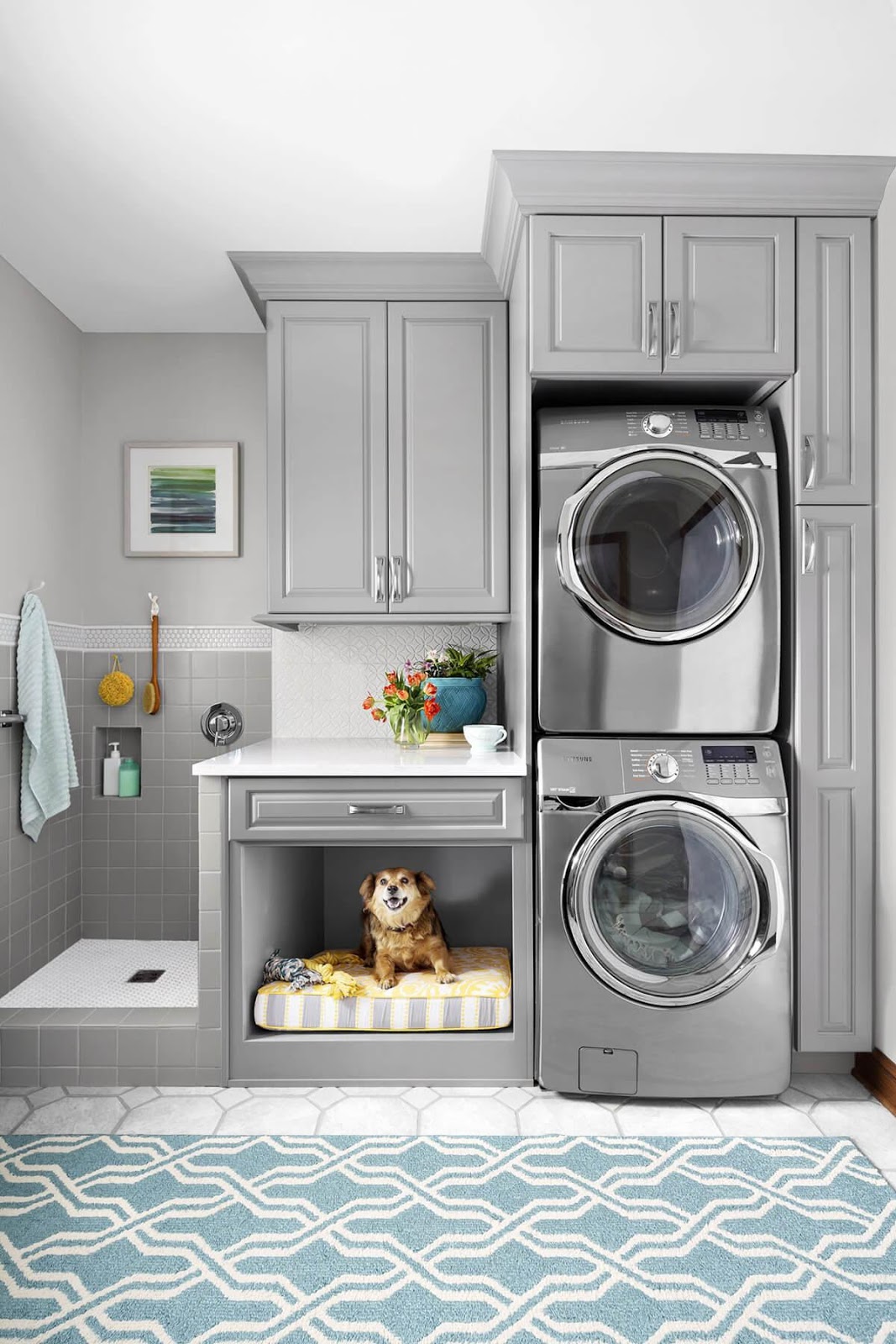 10. Clothes and Pet Cleaning Laundry Room by simphome.com