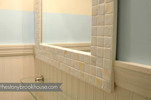 10. Tiled Mirror Frame by simphome.com