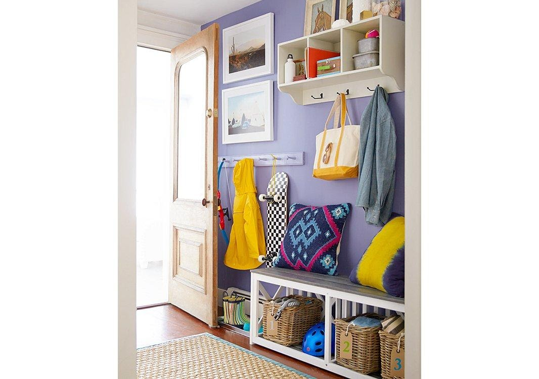 6. Cheerful Mudroom Makeover by simphome.com