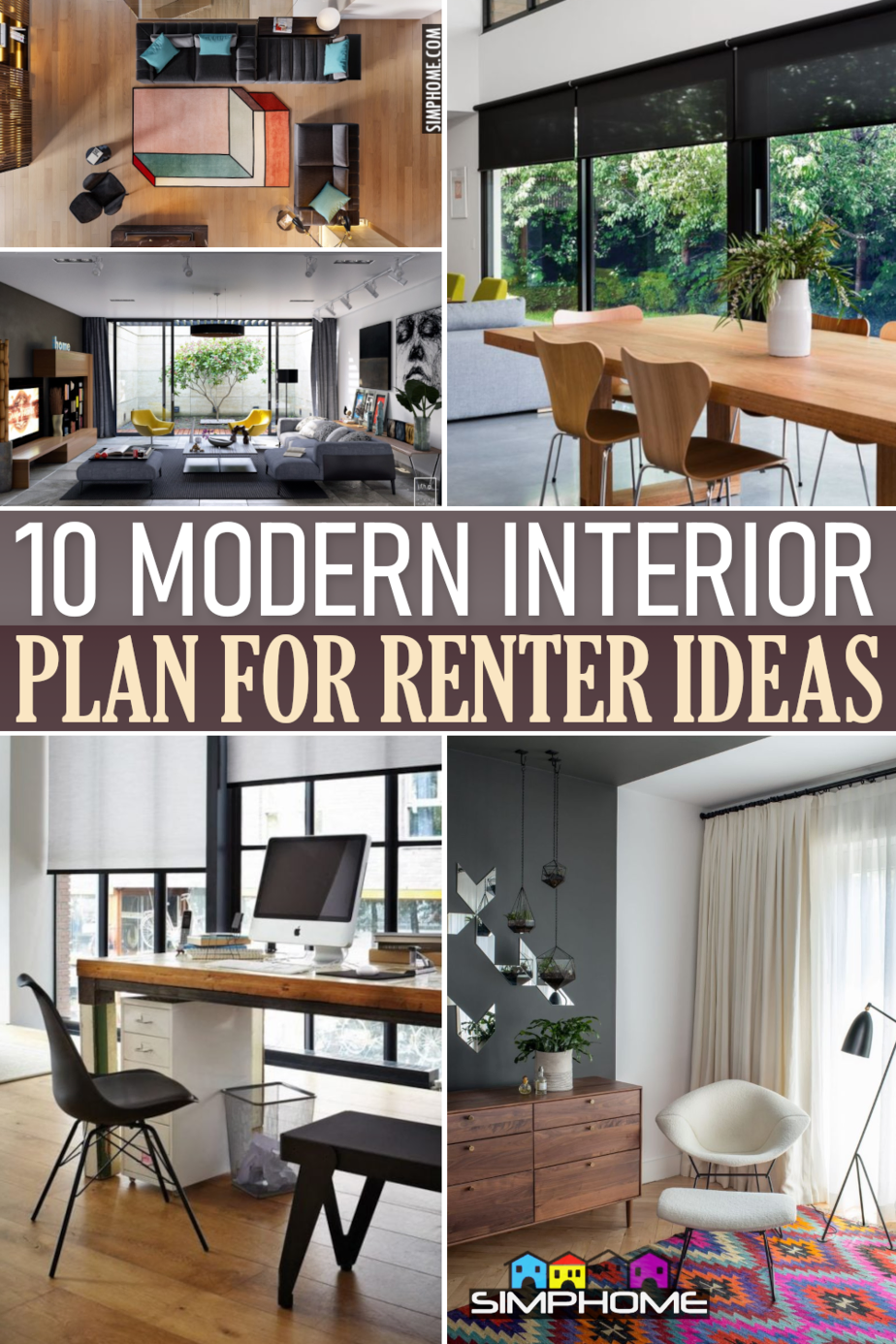 10 Modern Interior Plan for Renters via Simphome.comFeatured
