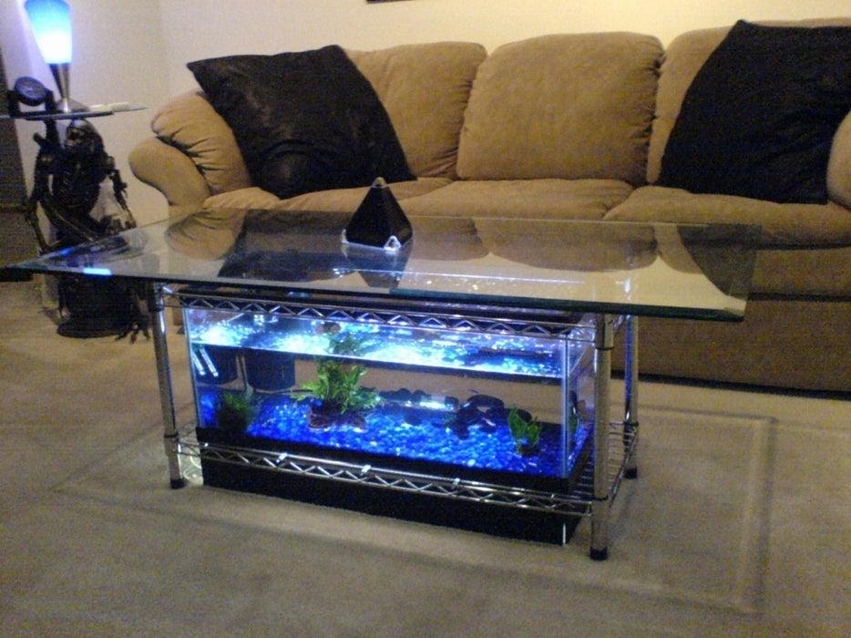4. Fish Tank Coffee Table by simphome.com