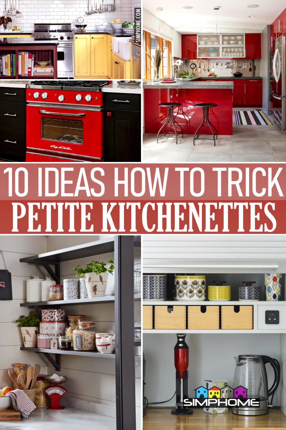 10 Clever Ideas to Trick Petite Kitchenette VIA Simphome.comFeatured