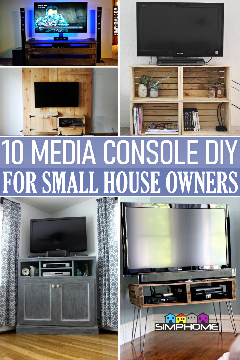 10 Media Console Ideas for Small Property Renters VIA Simphome.comFeatured
