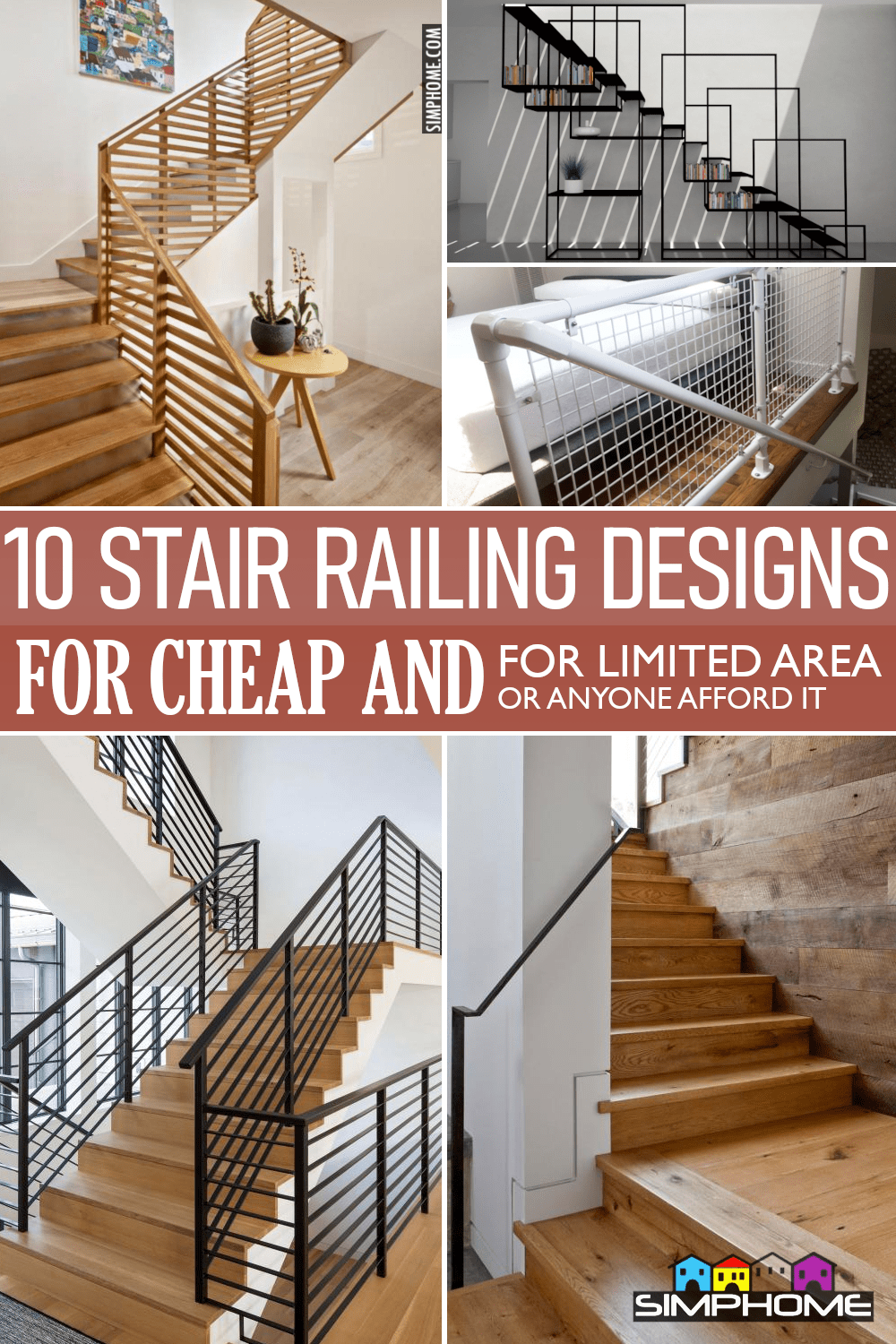 10 Stair Railing Ideas via Simphome.comFeatured