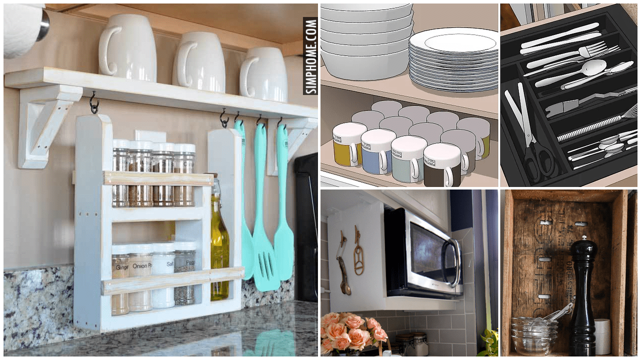 12 Small Kitchen Decluttering Ideas via Simphome.comYt thumbnail