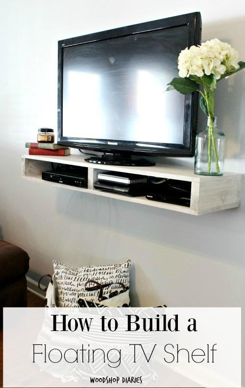 4. Floating TV Shelf by simphome.com
