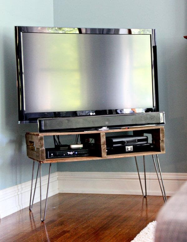 5. Rustic and Modern Media console concept by simphome.com