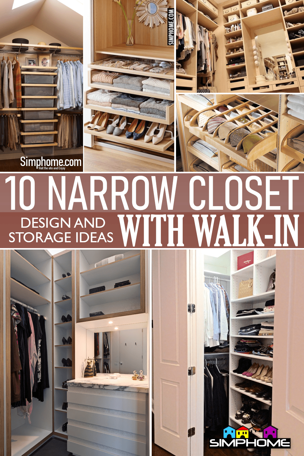 10 Narrow Closet Design and Storage Ideas with Walk in via Simphome.comFeatured