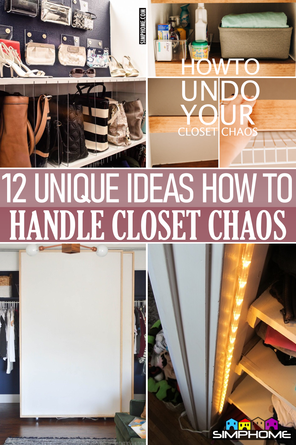 12 Ideas how to Close your closet Chaos via Simphome.comFeatured
