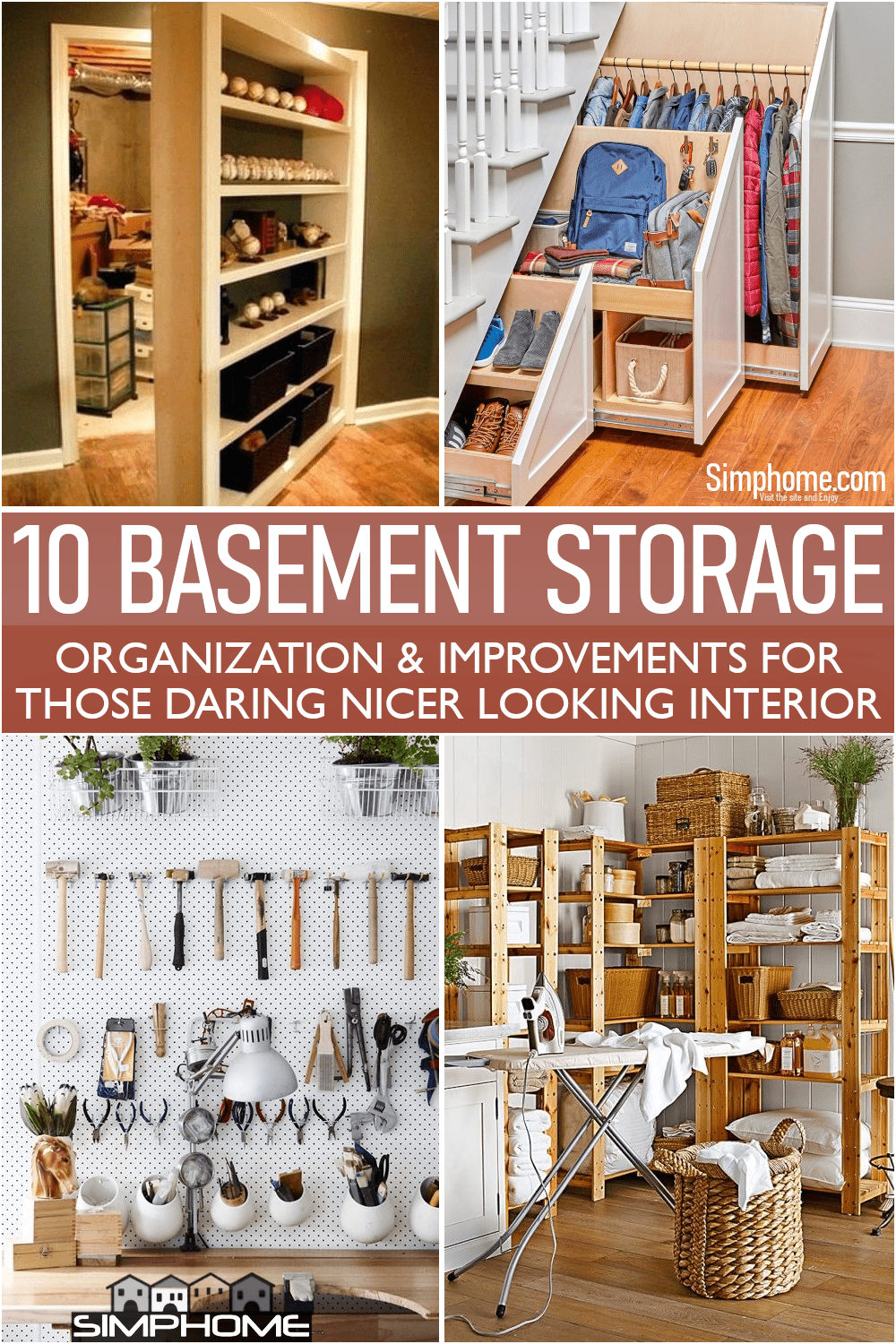 This is the poster for our 10 Basement Storage Room Optimizations