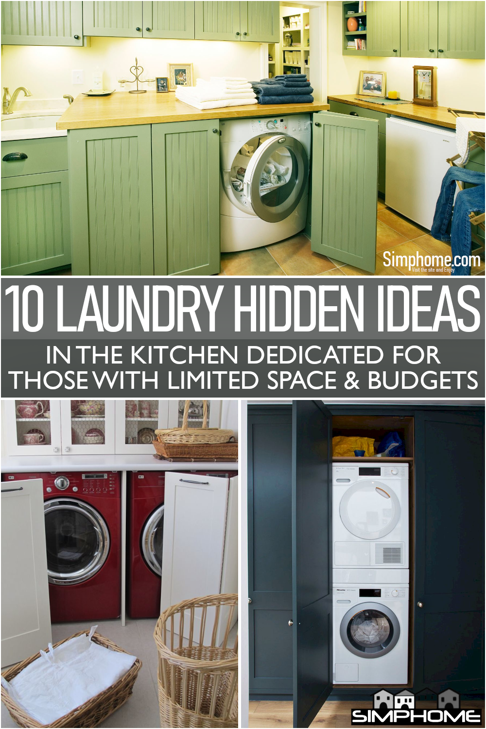 Awesome 10 Laundry Hidden in Kitchen Ideas