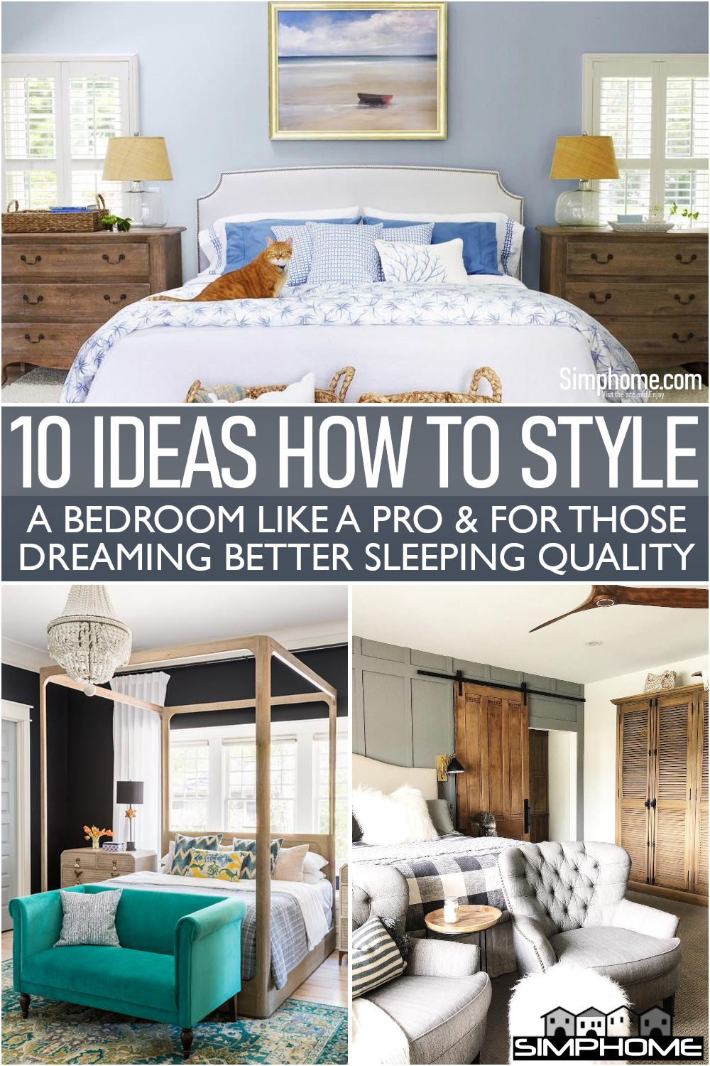This is awesome and inspiring 10 Ideas to Style A Bedroom Like a Champ