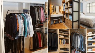 Take new bedroom improvement ideas from this 10 Small Walk-In Wardrobe Layout