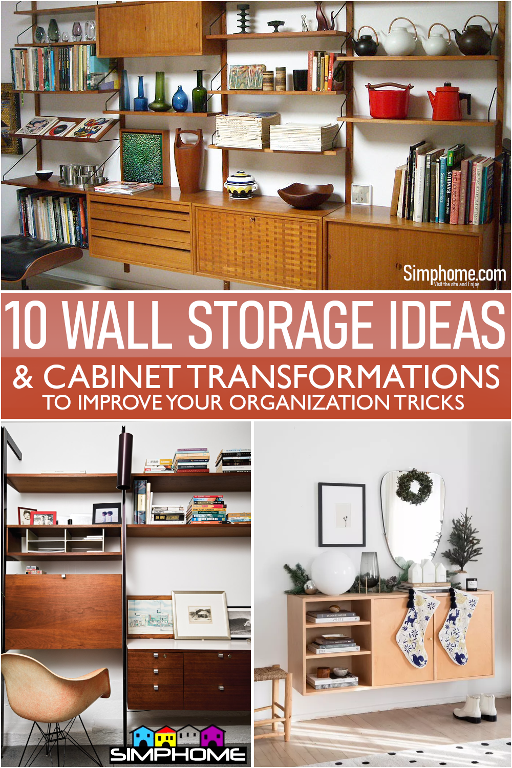 The sweet 10 Wall Storage and Cabinet via Simphome.com