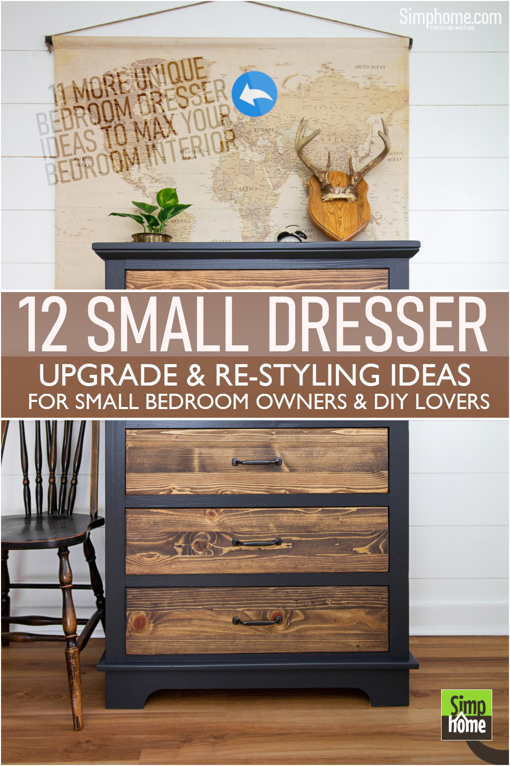 Inspiration of 12 Small Bedroom Dresser Ideas And Styling via Simphome.com