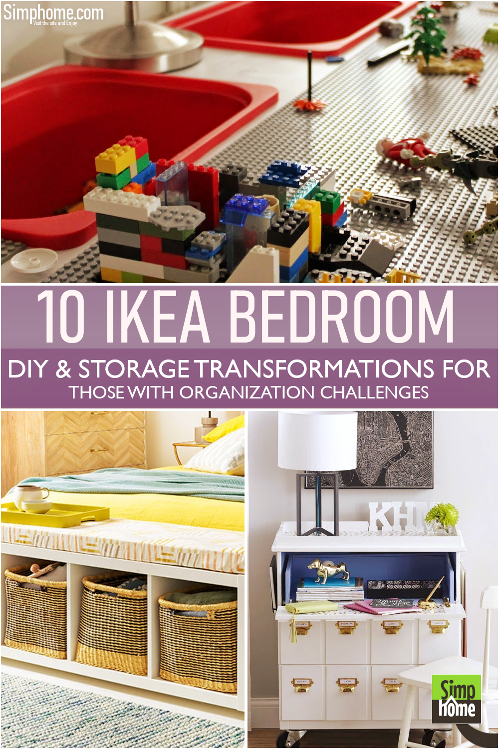 10 IKEA Bedroom Storage Transformation for Small Room via Simphome.com