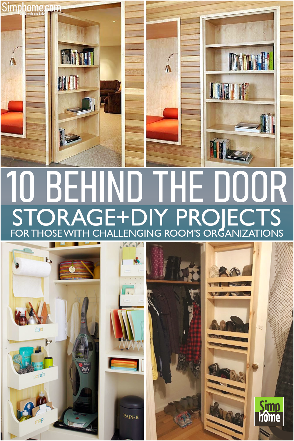 This is the 10 Behind the door storage DIY projects 