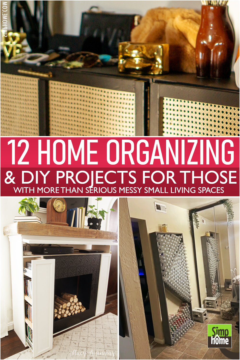 12 Home Organizing Ideas before and after 