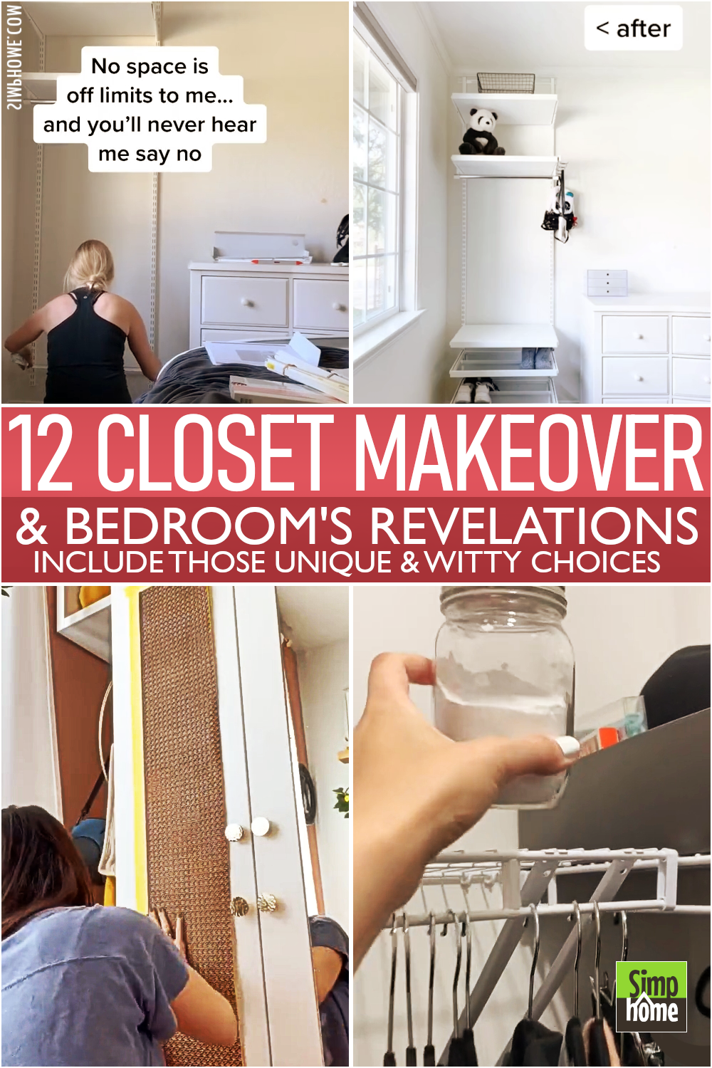 12 Closet makeover revealed via Simphome.com