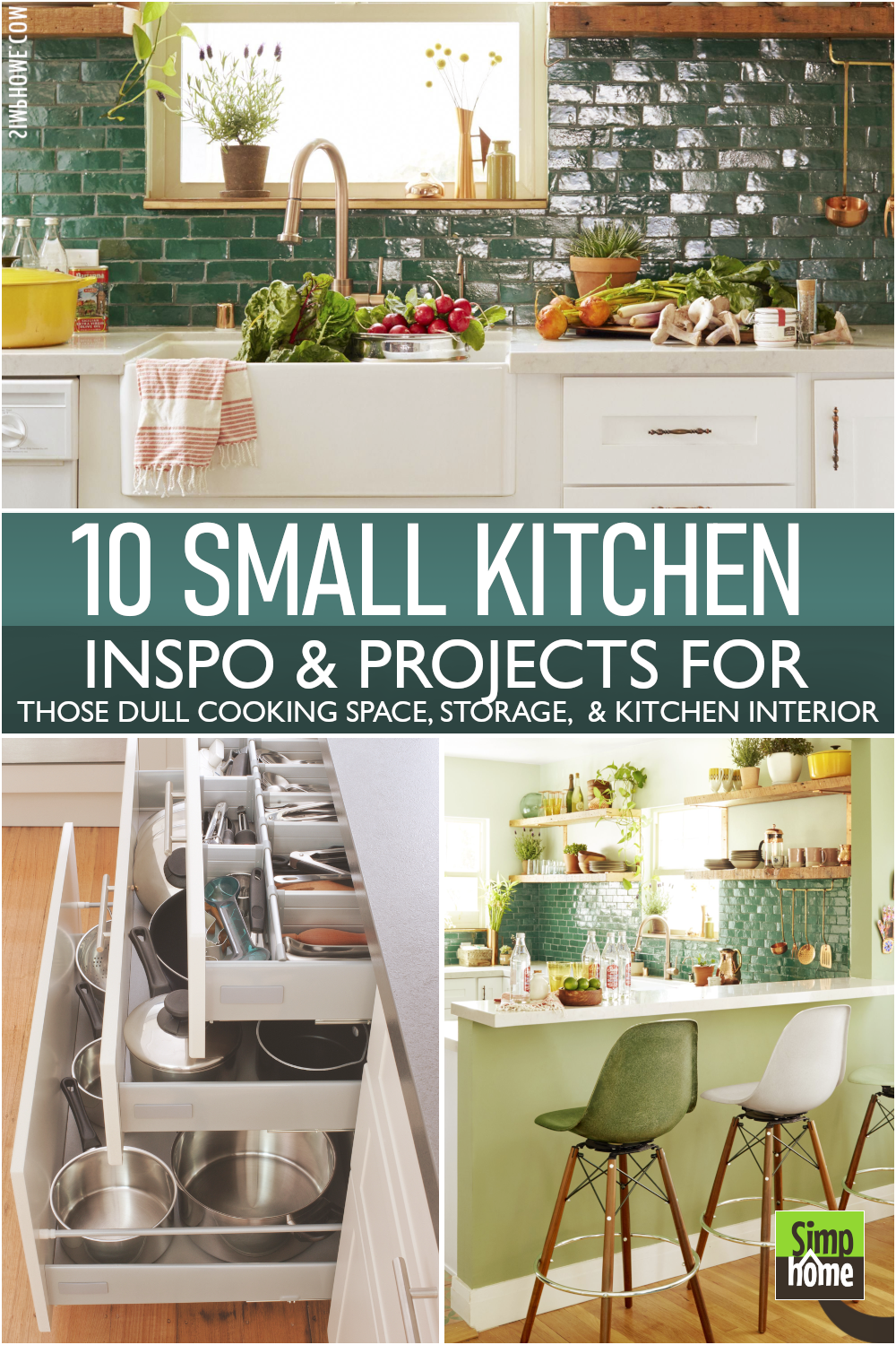 This is the Small kitchen inspo via Simphome.com