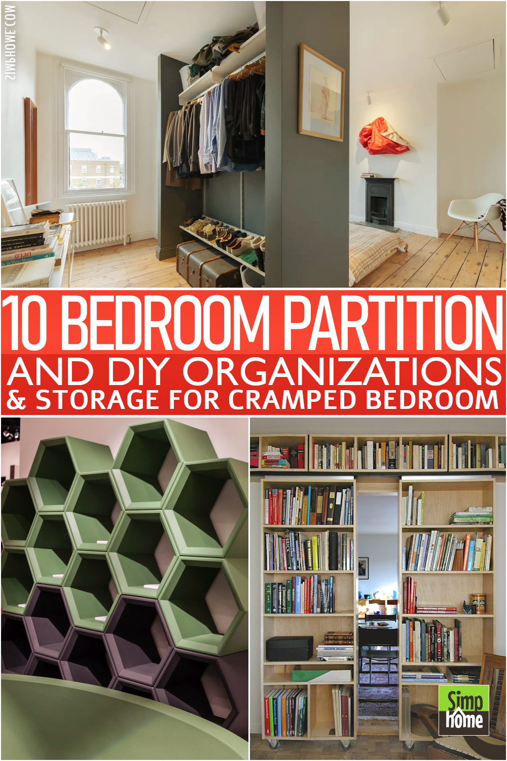 10 Bedroom Partition with Storage Poster