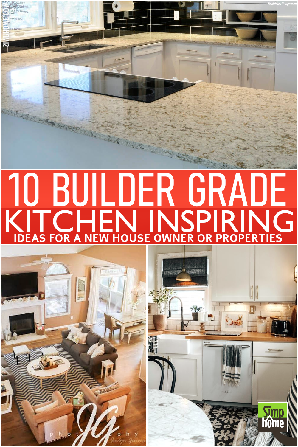10 Builder Grade Kitchen Inspirations from Simphome