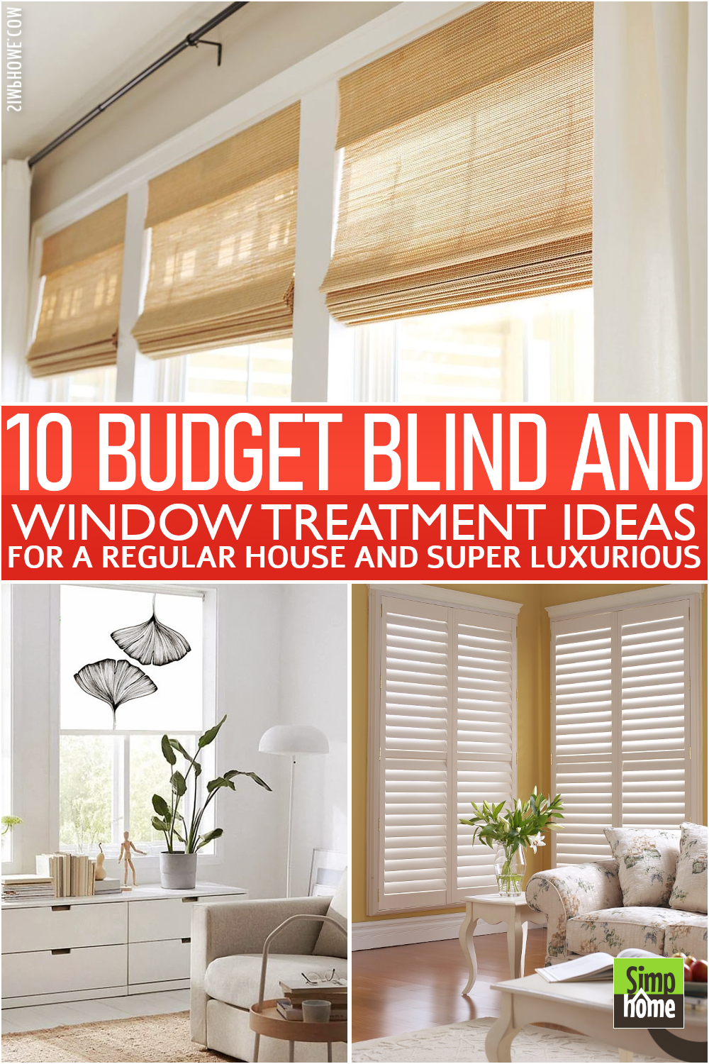 Poster image for 10 budget blind-window treatment from Simphome