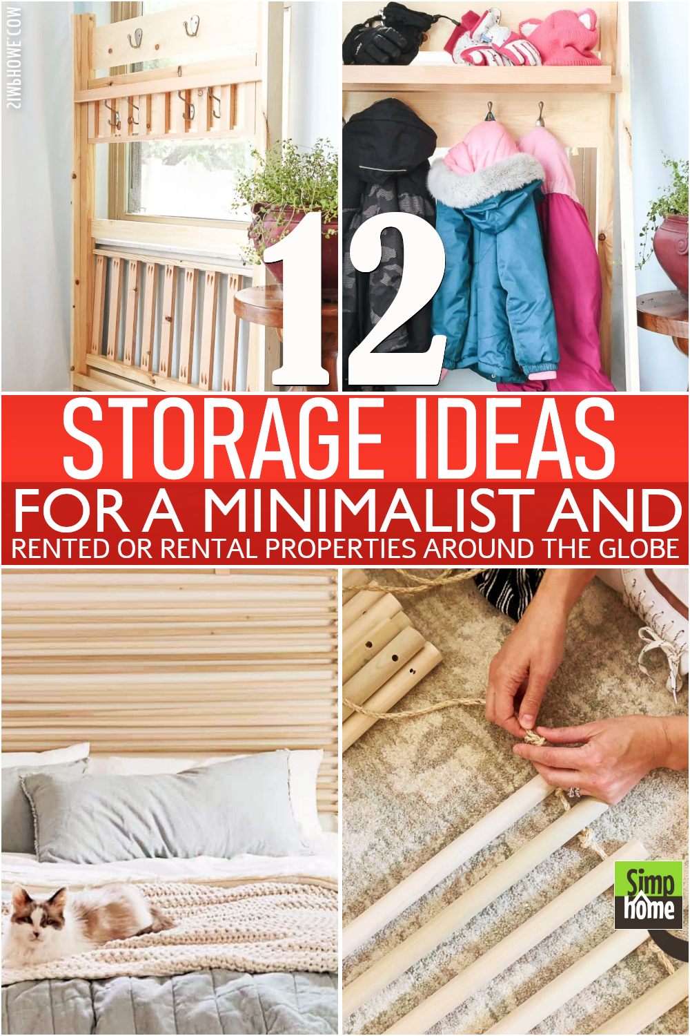 Storage ideas for a Minimalist and Rental House
