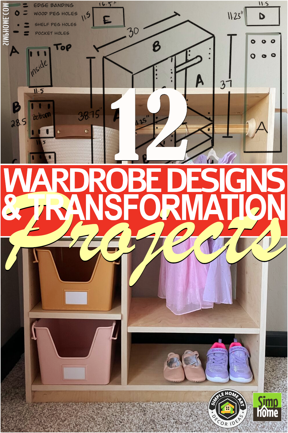 Wardrobe design and transformation project for a small bedroom