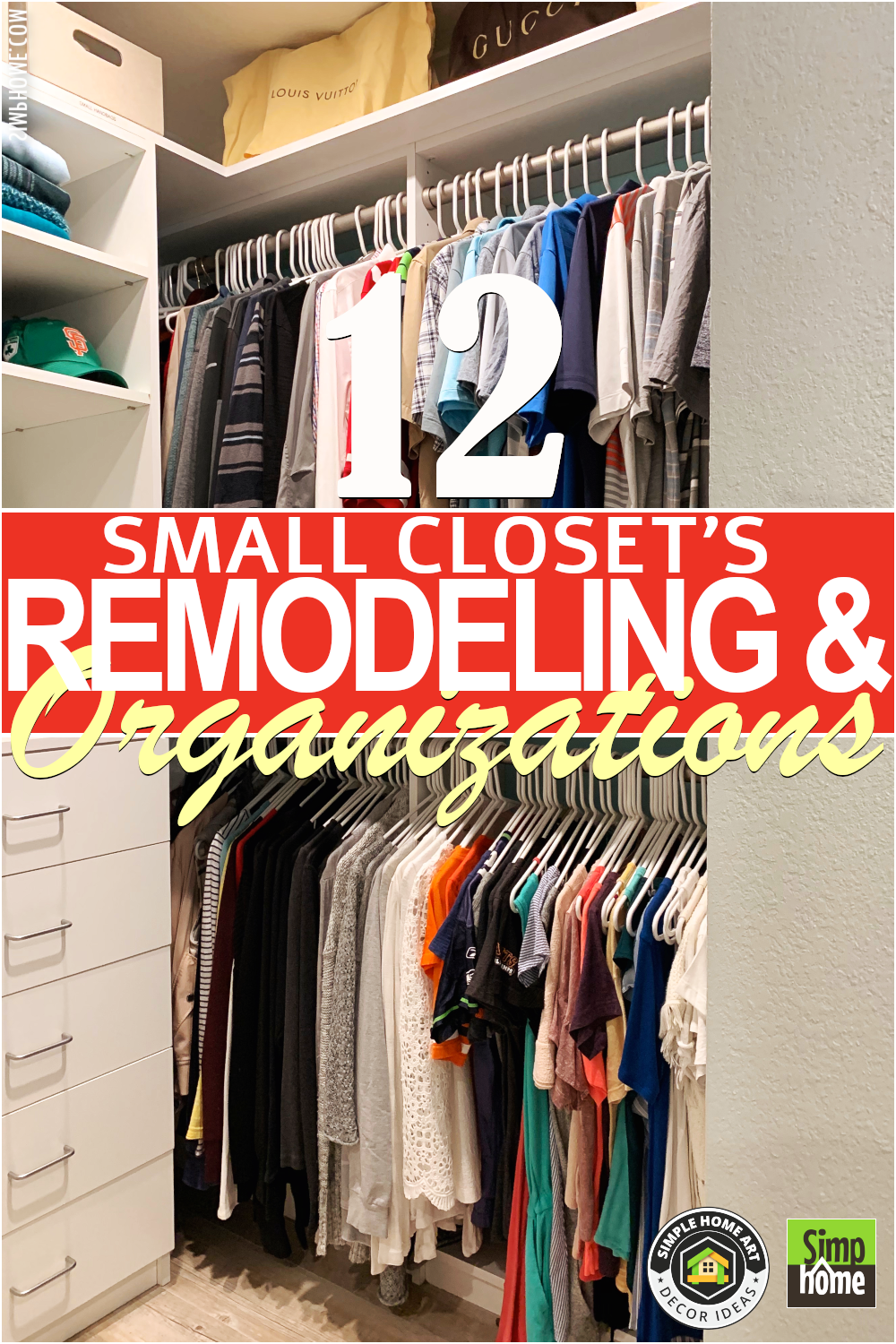 Small closet remodeling and organizations