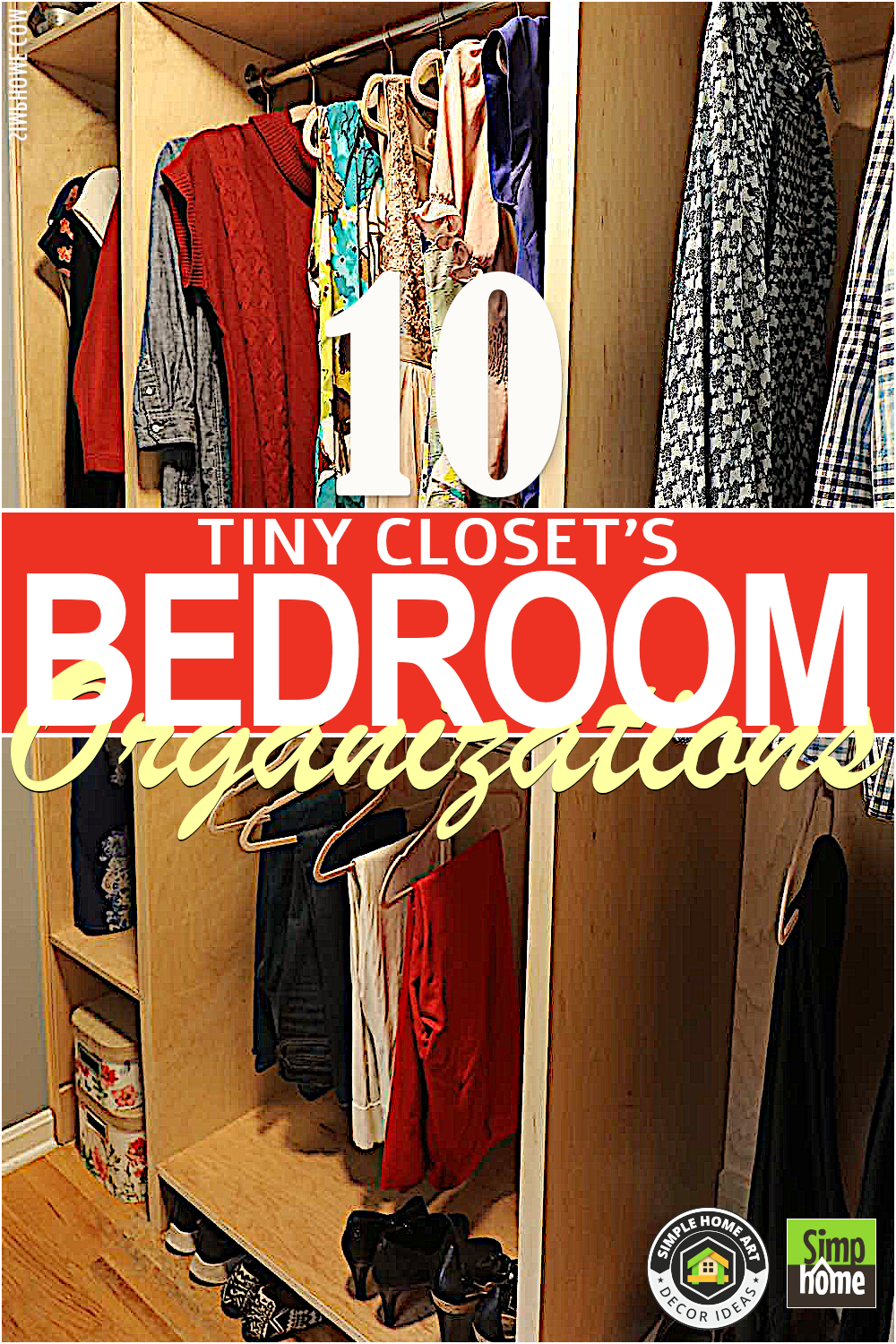 Tiny closet bedroom organizations